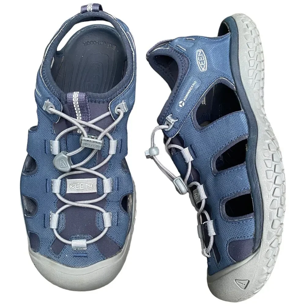 KEEN navy closed-toe water shoe outdoor sandals hiking Size men’s US8